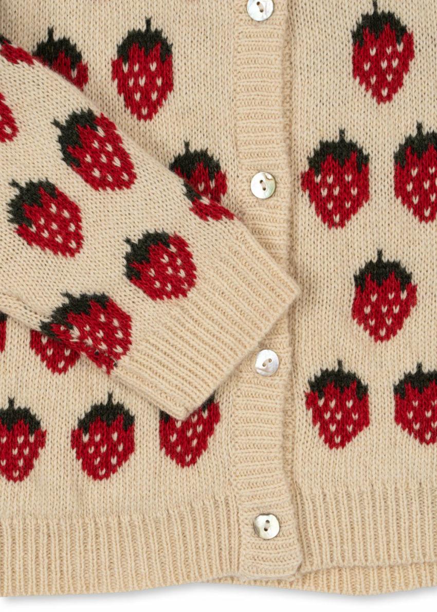 Tops | Kids Konges Sløjd BELOU KNIT COLLAR CARDIGAN Strawberry