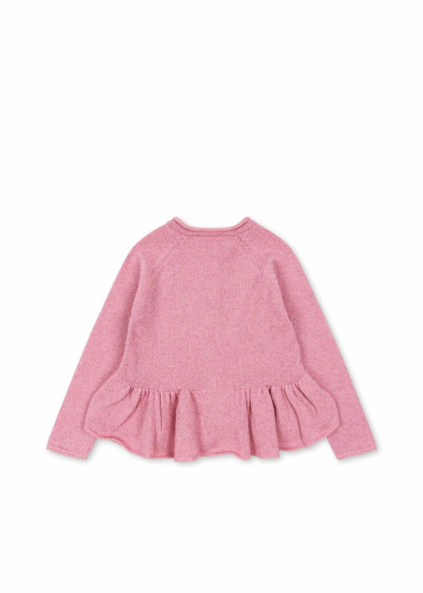 Tops | Kids Konges Sløjd CABBY FRILL CARDIGAN Powder Pink