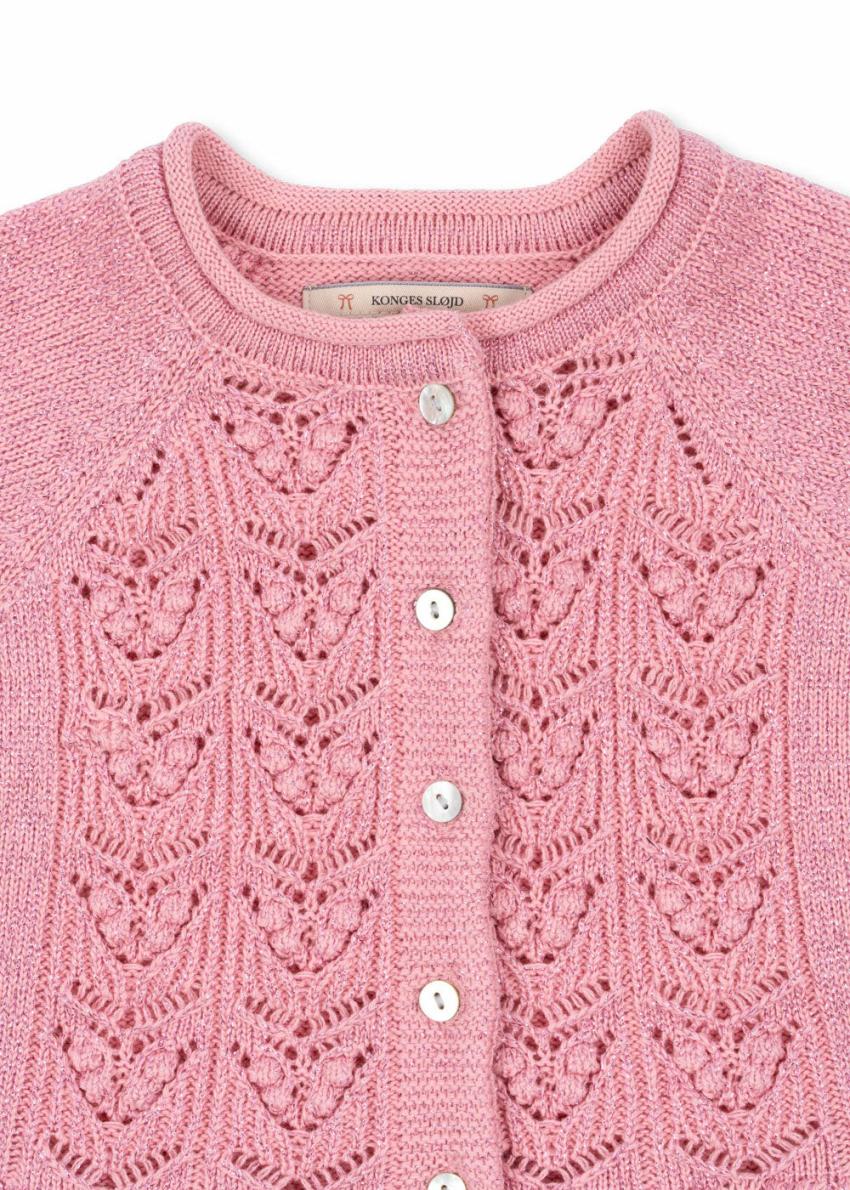 Tops | Kids Konges Sløjd CABBY FRILL CARDIGAN Powder Pink