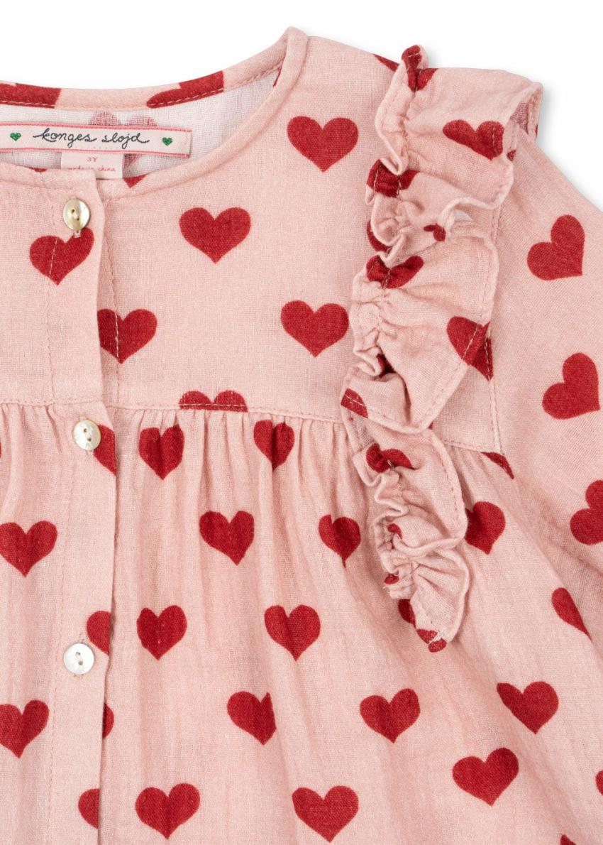 Tops | Kids Konges Sløjd COCO FRILL SHIRT GOTS Amour Mellow