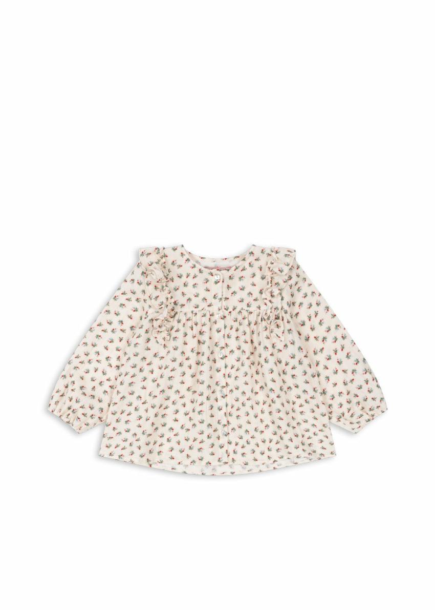 Tops | Kids Konges Sløjd COCO FRILL SHIRT GOTS Fleur Tricolore