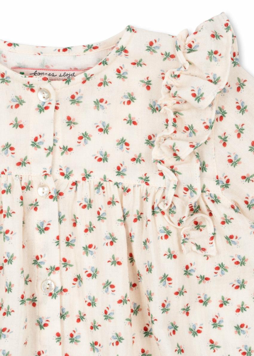 Tops | Kids Konges Sløjd COCO FRILL SHIRT GOTS Fleur Tricolore