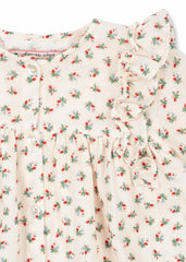Tops | Kids Konges Sløjd COCO FRILL SHIRT GOTS Fleur Tricolore
