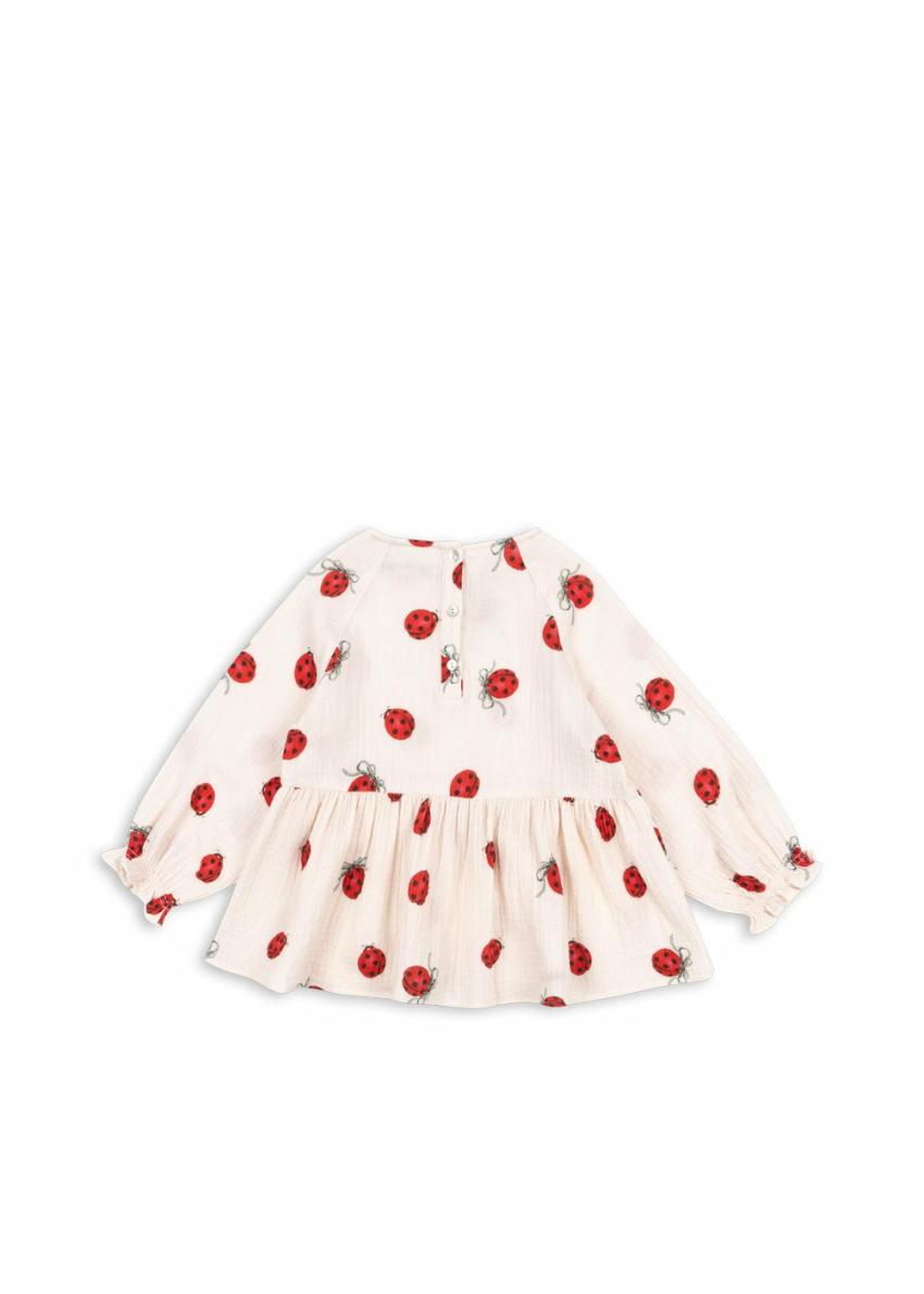 Tops | Kids Konges Sløjd COCO LADYBUG BLOUSE GOTS Ladybug Bow