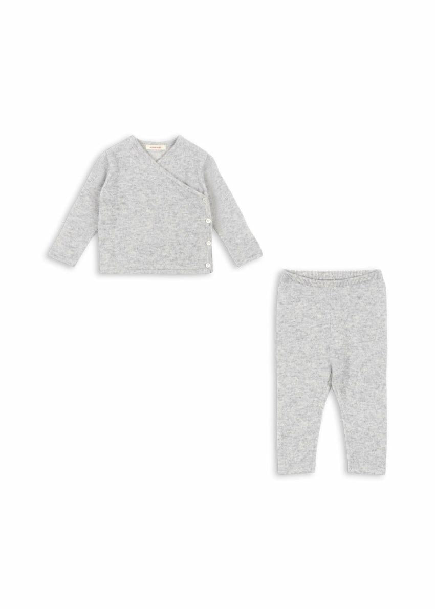 Tops | Kids Konges Sløjd DIO CASHMERE BABY SET Light Grey Melange