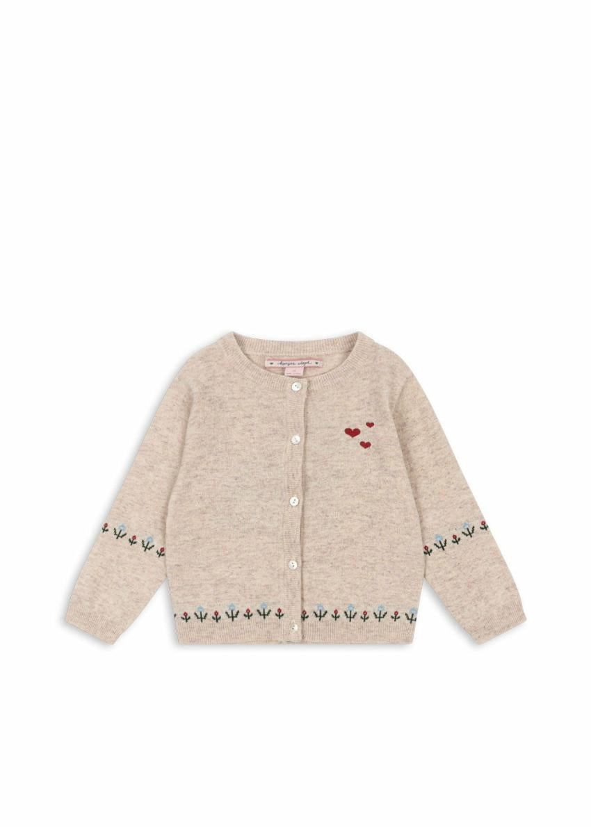 Tops | Kids Konges Sløjd ELI KNIT CARDIGAN Off White Melange