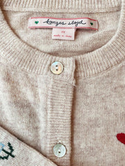 Tops | Kids Konges Sløjd ELI KNIT CARDIGAN Off White Melange