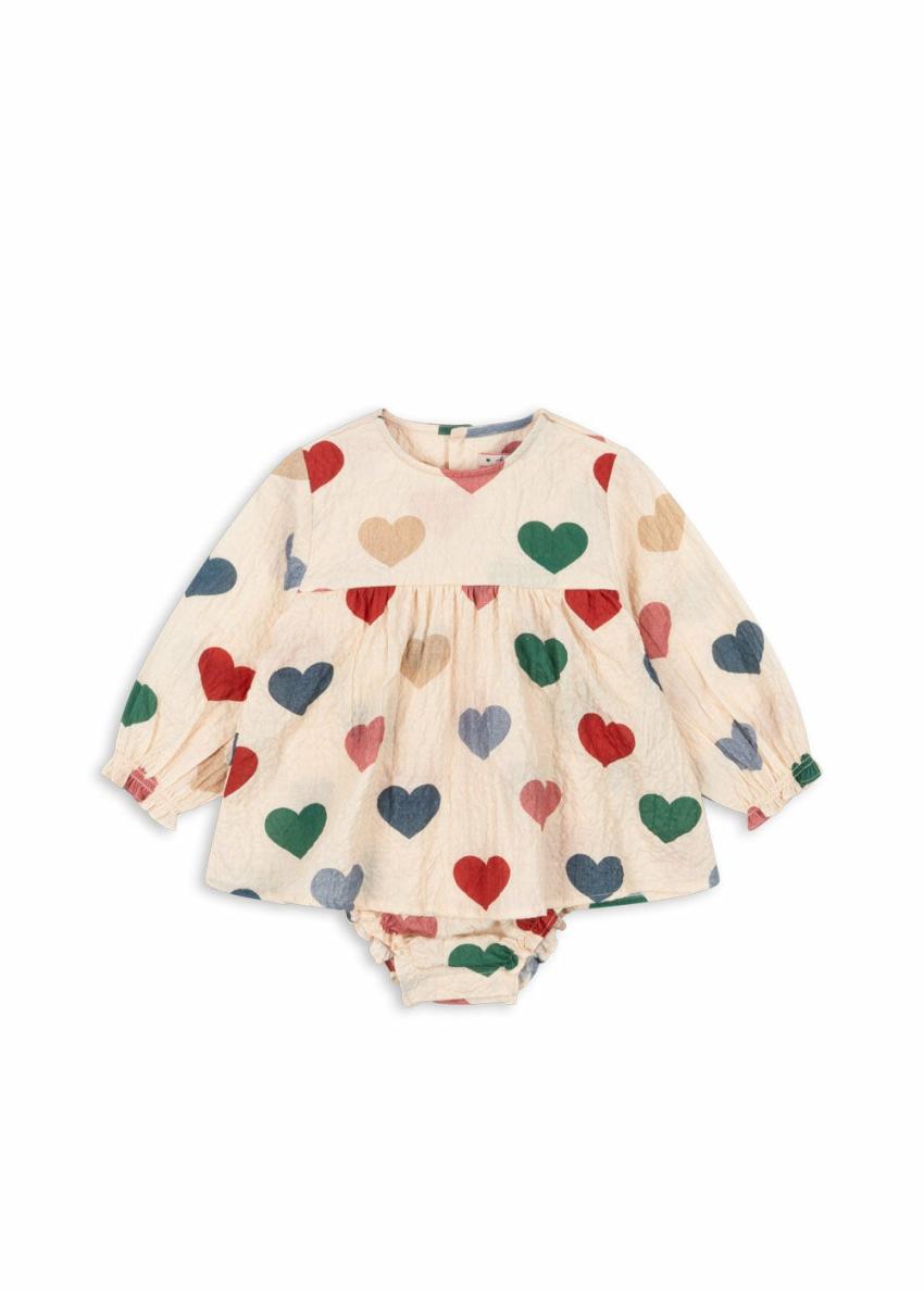 Tops | Kids Konges Sløjd ELIN ROMPER GOTS Bon Coeur Colore Frappe