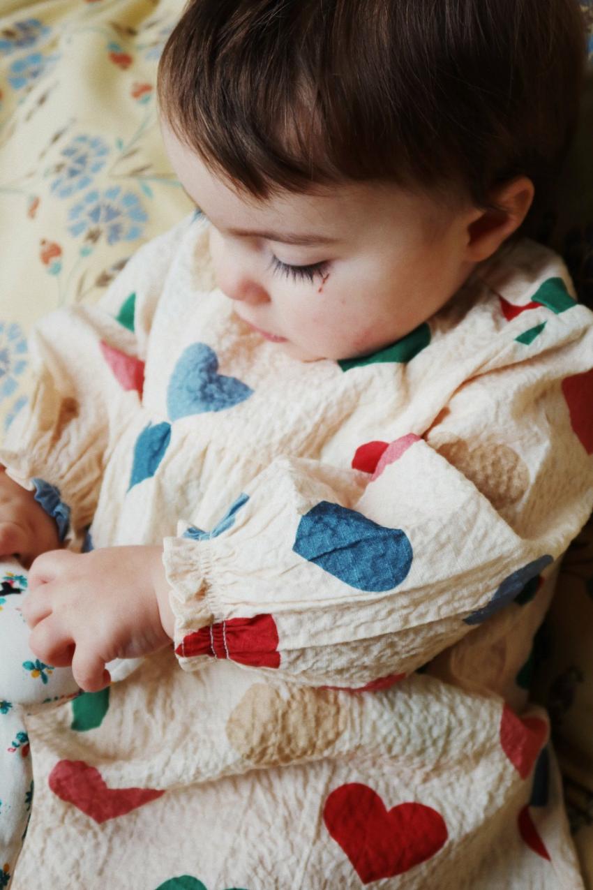 Tops | Kids Konges Sløjd ELIN ROMPER GOTS Bon Coeur Colore Frappe