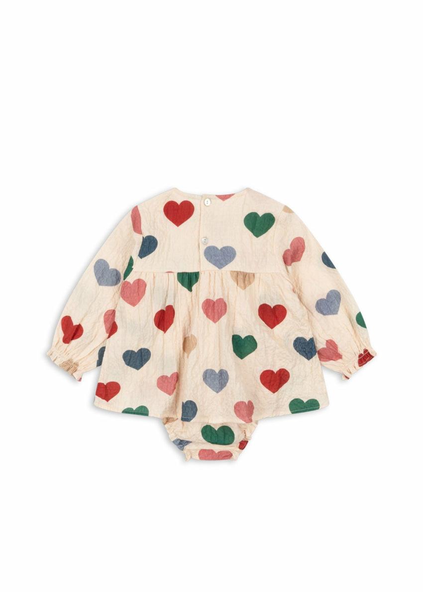 Tops | Kids Konges Sløjd ELIN ROMPER GOTS Bon Coeur Colore Frappe
