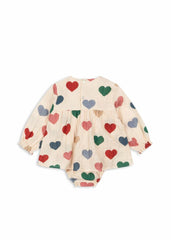 Tops | Kids Konges Sløjd ELIN ROMPER GOTS Bon Coeur Colore Frappe