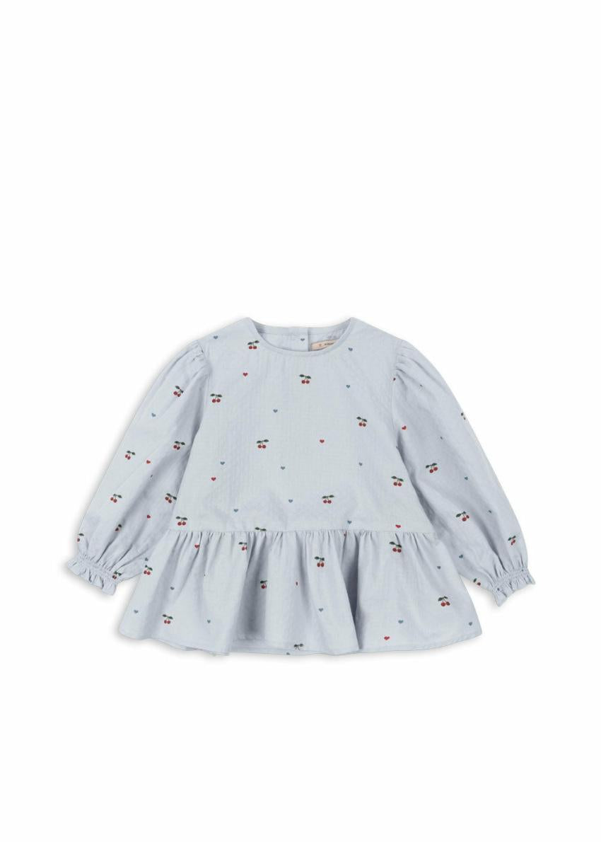Tops | Kids Konges Sløjd EVIA BLOUSE GOTS Cherry Blue Coeur