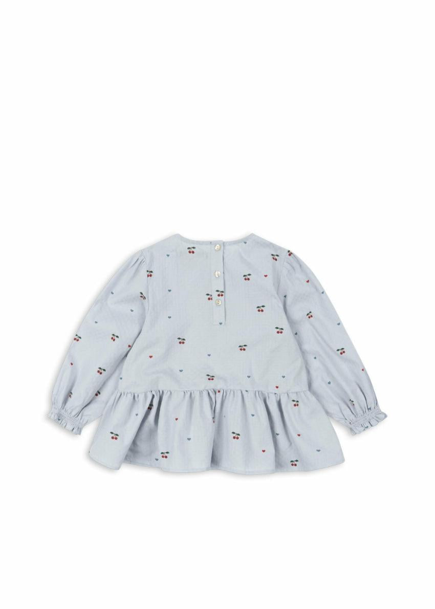 Tops | Kids Konges Sløjd EVIA BLOUSE GOTS Cherry Blue Coeur