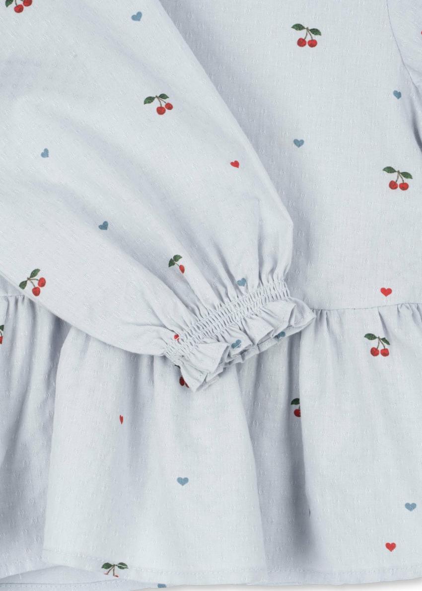 Tops | Kids Konges Sløjd EVIA BLOUSE GOTS Cherry Blue Coeur