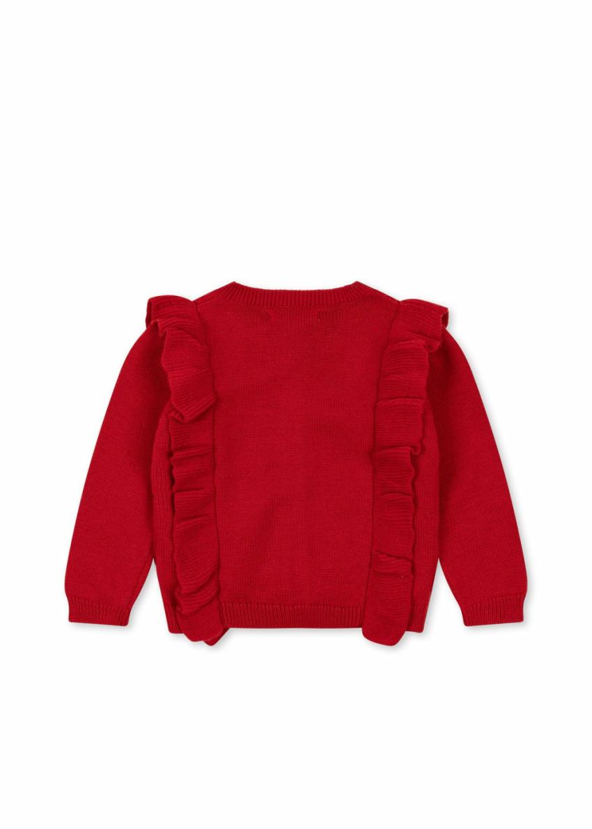 Tops | Kids Konges Sløjd FIOL FRILL CARDIGAN Barbados Cherry