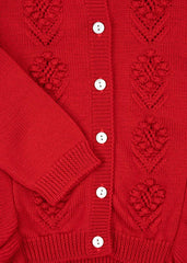 Tops | Kids Konges Sløjd FIOL FRILL CARDIGAN Barbados Cherry