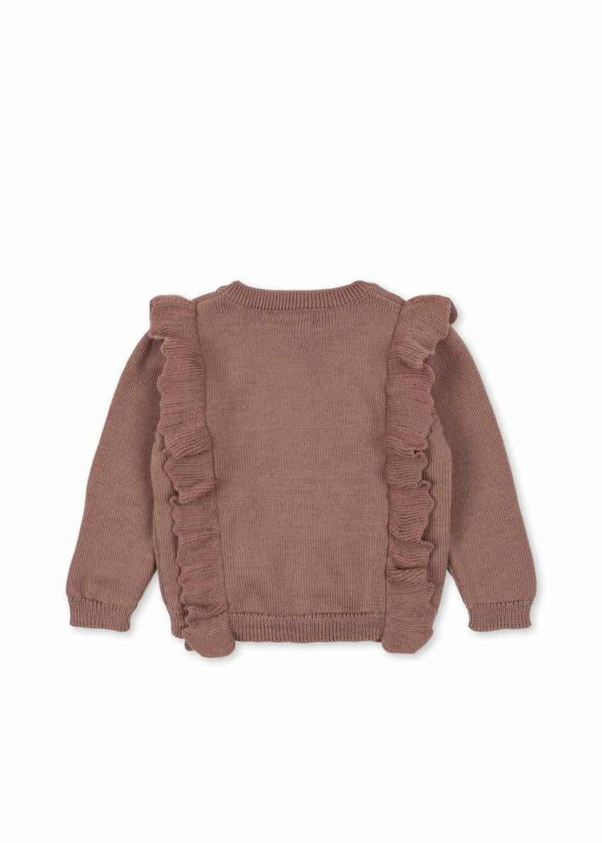 Tops | Kids Konges Sløjd FIOL FRILL CARDIGAN Burlwood
