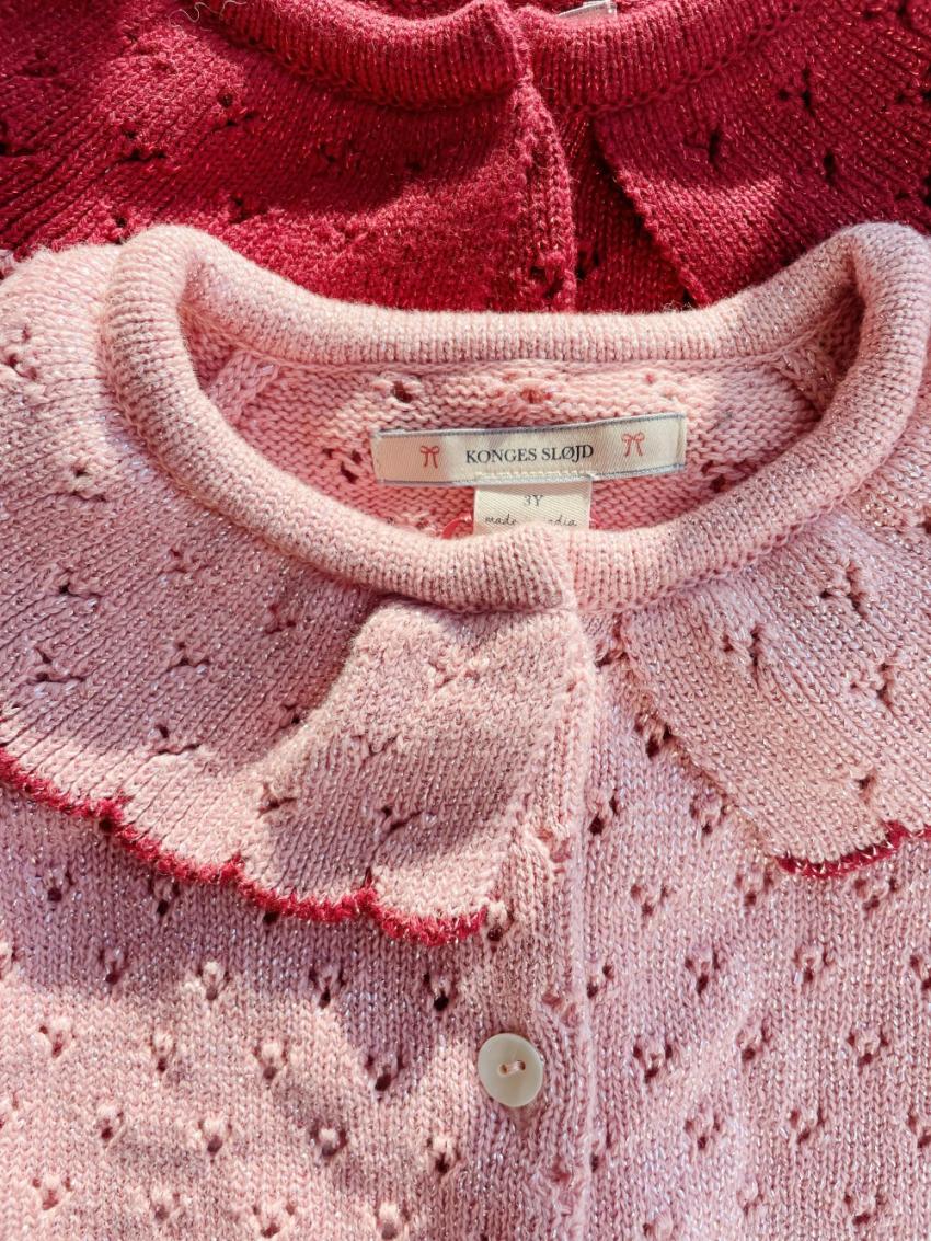 Tops | Kids Konges Sløjd HOLIDAY KNIT CARDIGAN Mellow Rose