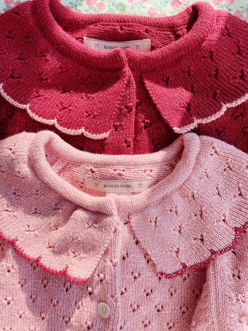 Tops | Kids Konges Sløjd HOLIDAY KNIT CARDIGAN Mellow Rose