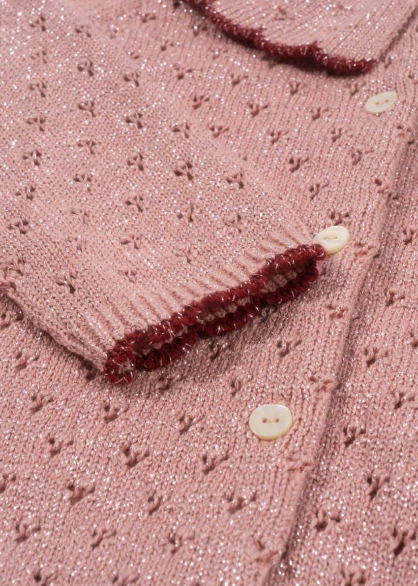 Tops | Kids Konges Sløjd HOLIDAY KNIT CARDIGAN Mellow Rose