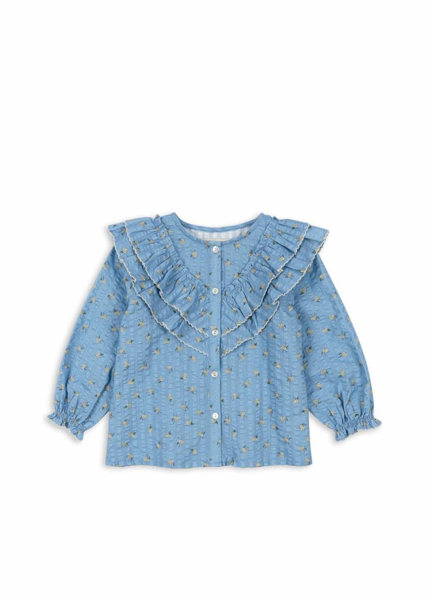 Tops | Kids Konges Sløjd KIM FRILL BLOUSE GOTS Billie Blue