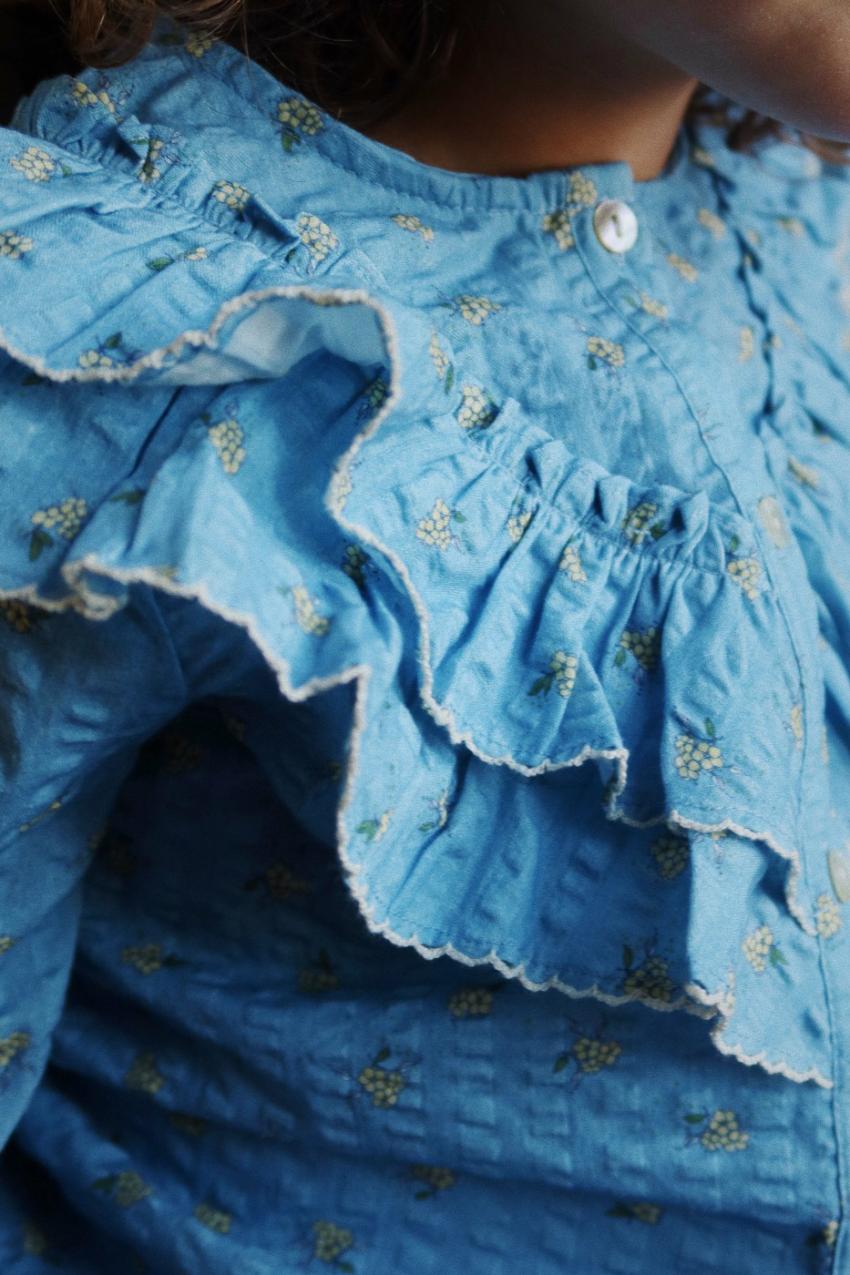 Tops | Kids Konges Sløjd KIM FRILL BLOUSE GOTS Billie Blue