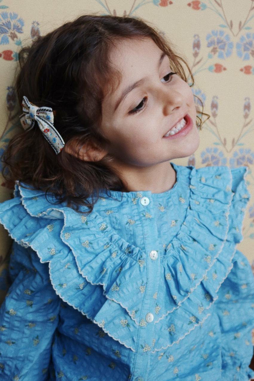 Tops | Kids Konges Sløjd KIM FRILL BLOUSE GOTS Billie Blue