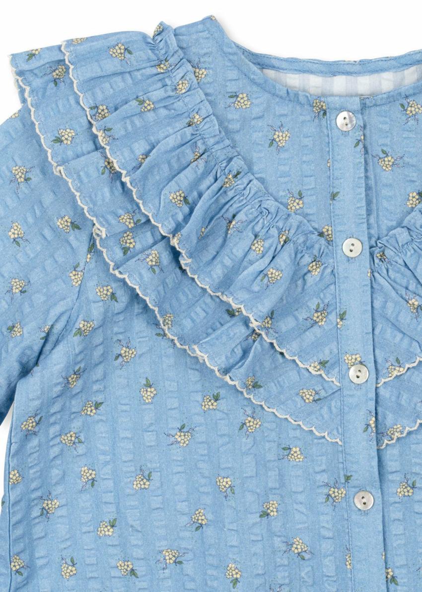 Tops | Kids Konges Sløjd KIM FRILL BLOUSE GOTS Billie Blue