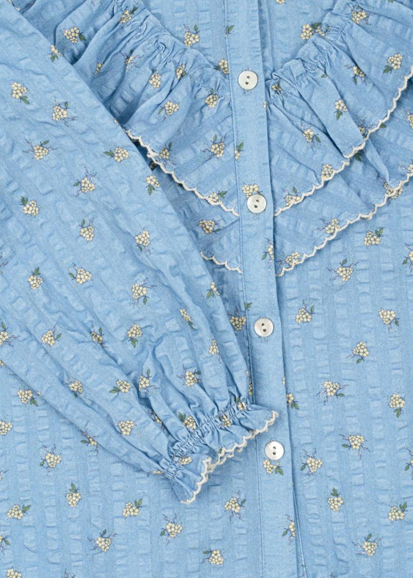 Tops | Kids Konges Sløjd KIM FRILL BLOUSE GOTS Billie Blue