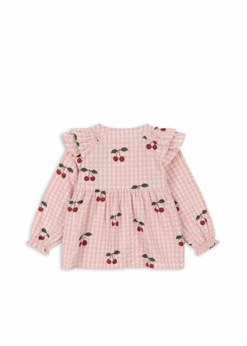 Tops | Kids Konges Sløjd KIM FRILL BLOUSE GOTS Cherry Check