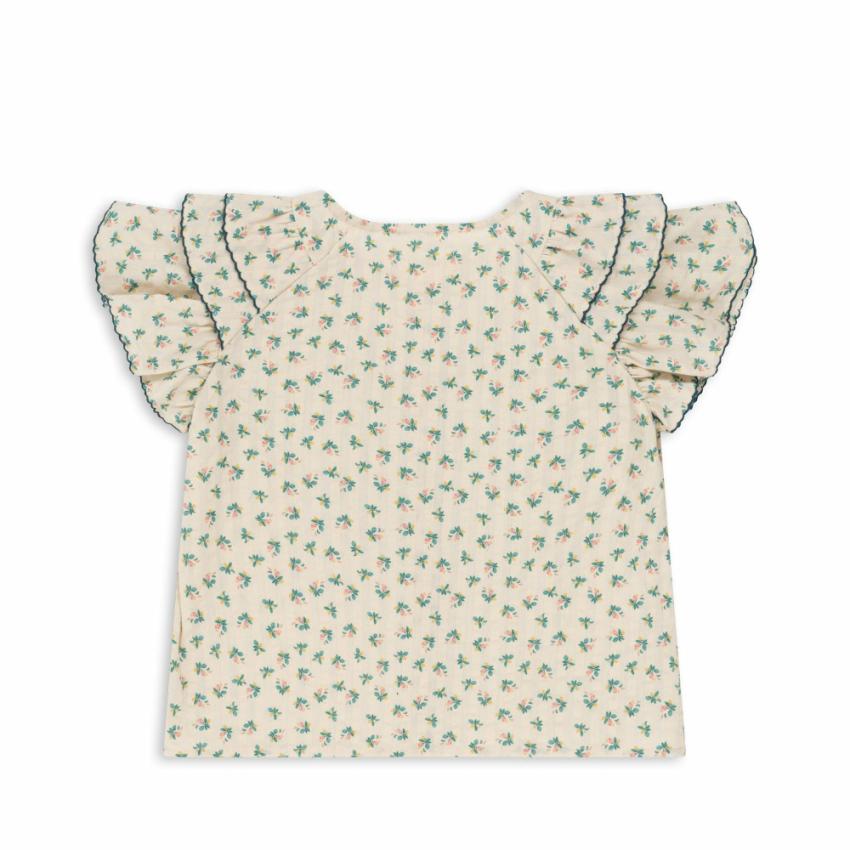 Tops | Kids Konges Sløjd KIM FRILL SS SHIRT GOTS Fleur Coloré
