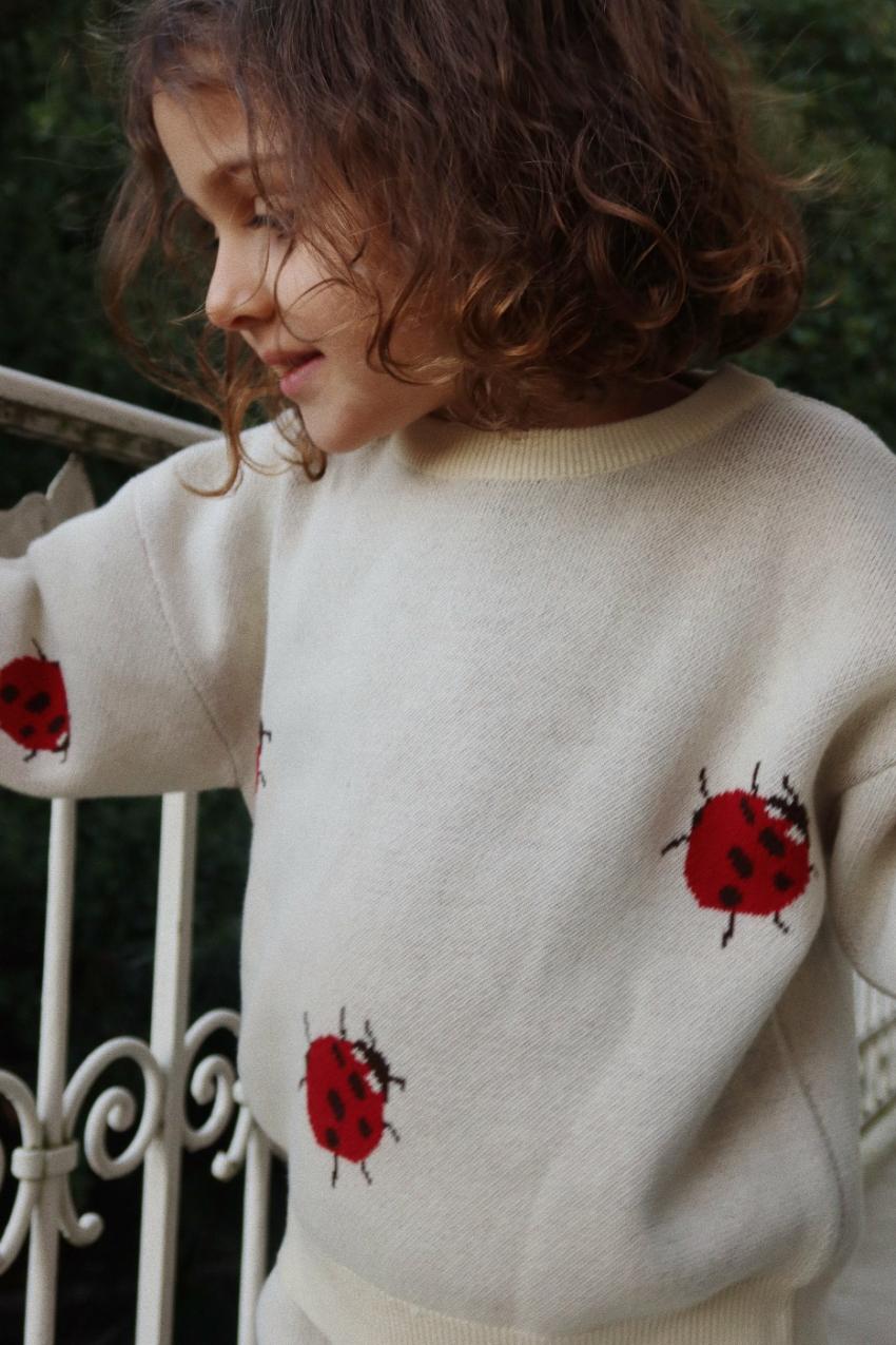 Tops | Kids Konges Sløjd LAPIS KNIT BLOUSE Ladybug