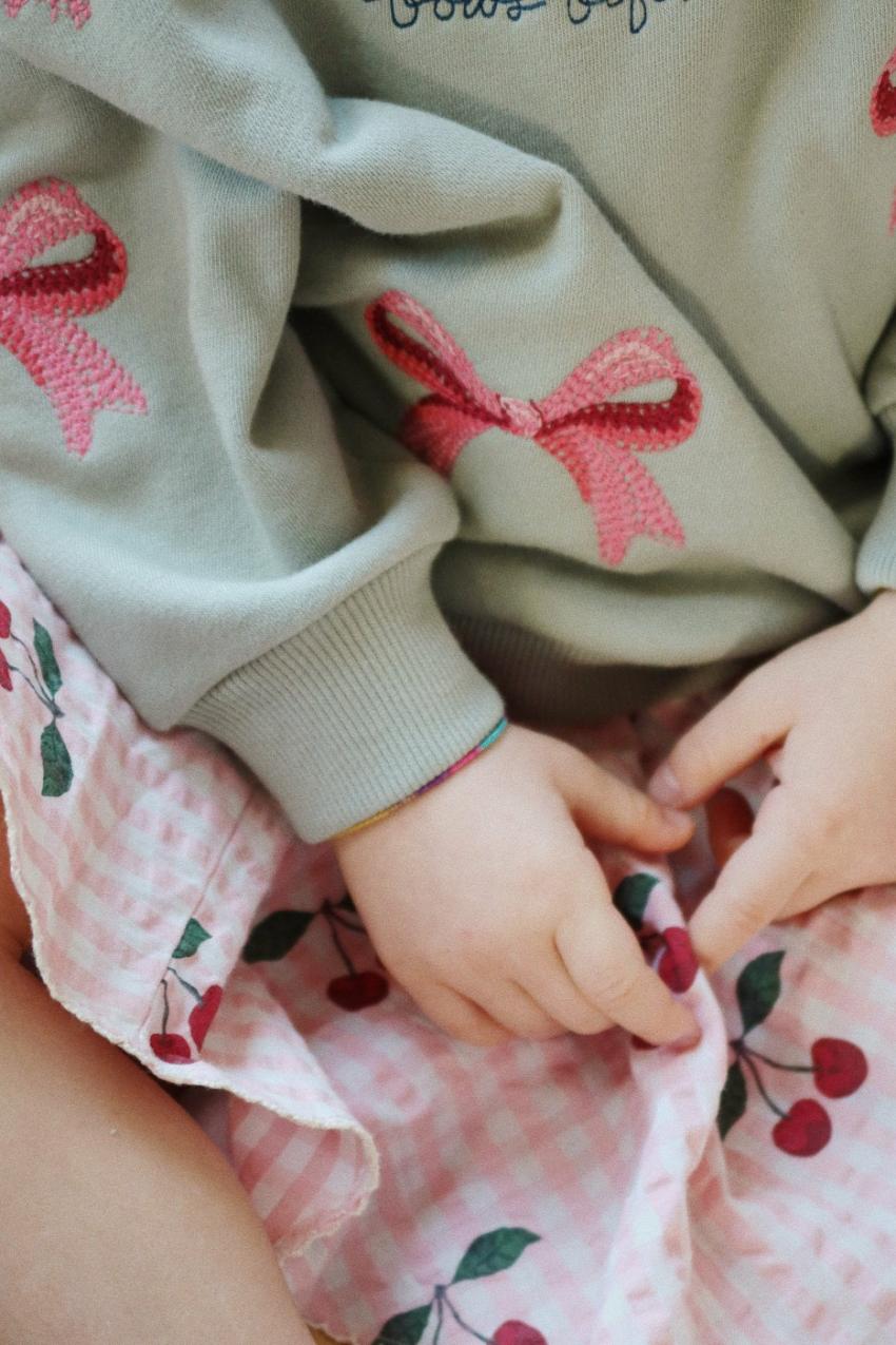 Tops | Kids Konges Sløjd LOU BOW SWEATSHIRT OCS Tea
