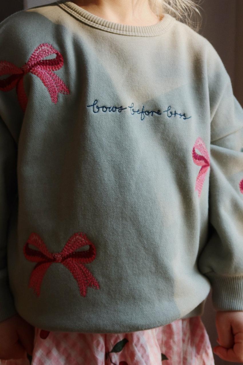 Tops | Kids Konges Sløjd LOU BOW SWEATSHIRT OCS Tea