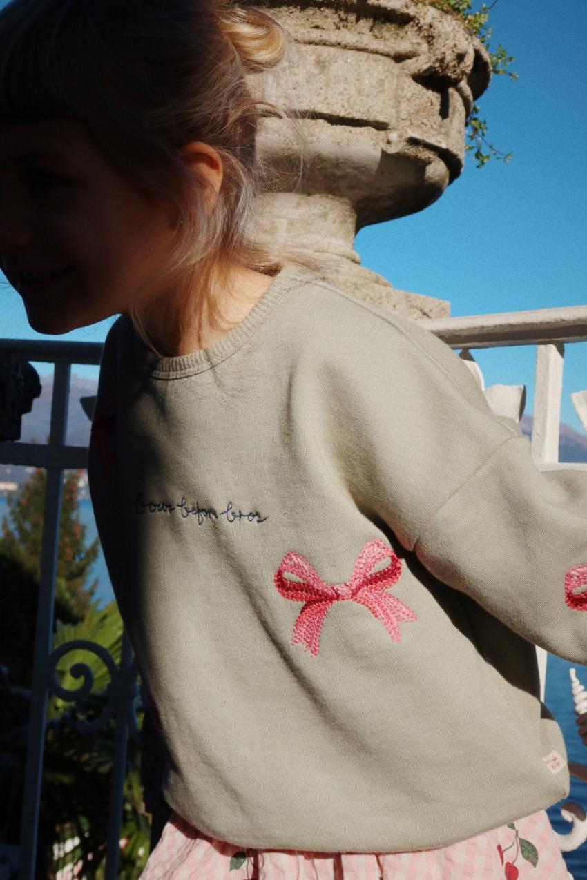 Tops | Kids Konges Sløjd LOU BOW SWEATSHIRT OCS Tea