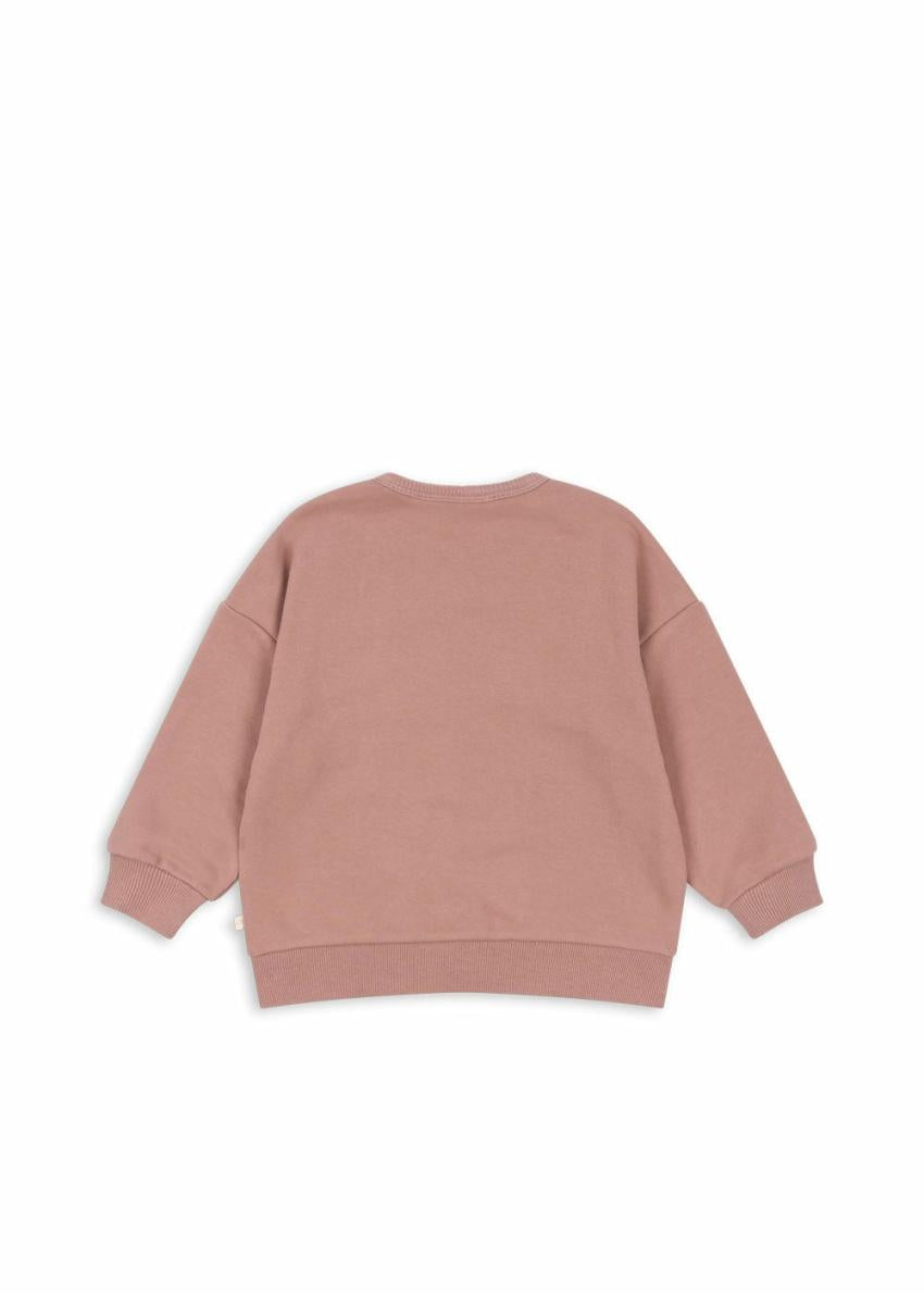 Tops | Kids Konges Sløjd LOU GLITTER SWEAT SHIRT OCS Mahogany Rose