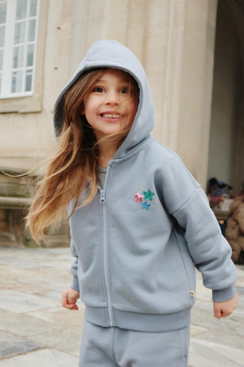Tops | Kids Konges Sløjd LOU SEQUIN SWEAT HOOD OCS Tradewinds