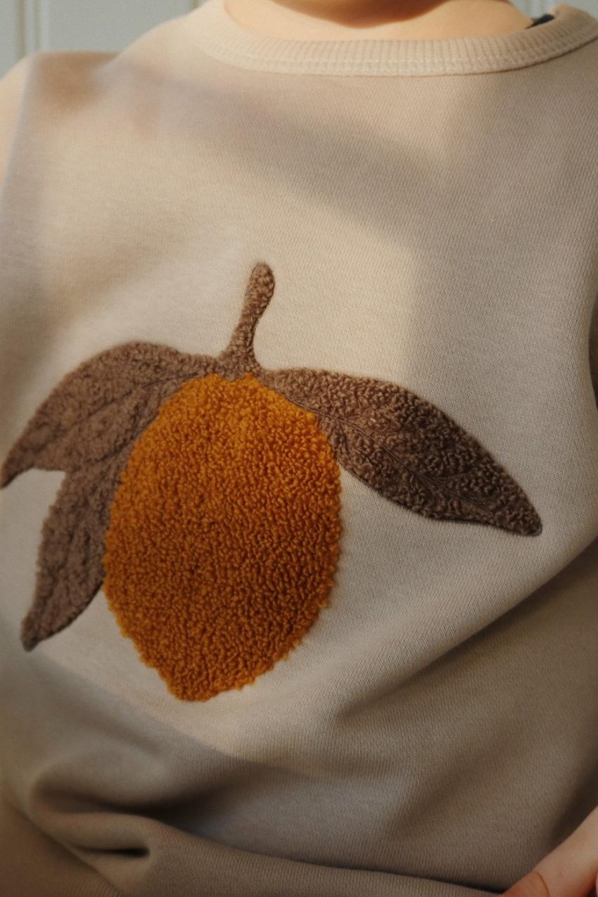 Tops | Kids Konges Sløjd LOU TERRY SWEAT SHIRT OCS Oxford Tan