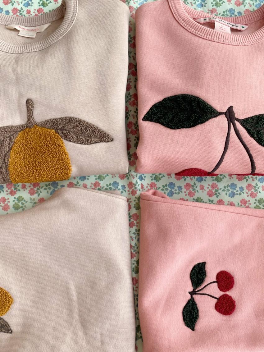 Tops | Kids Konges Sløjd LOU TERRY SWEAT SHIRT OCS Oxford Tan