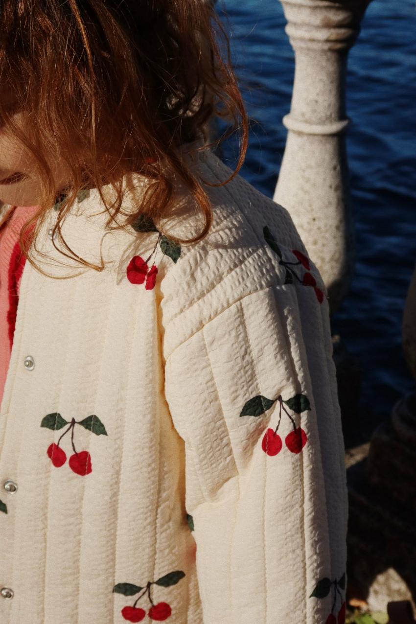 Tops | Kids Konges Sløjd LUNELLA QUILTED JACKET GOTS Ma Grande Cerise