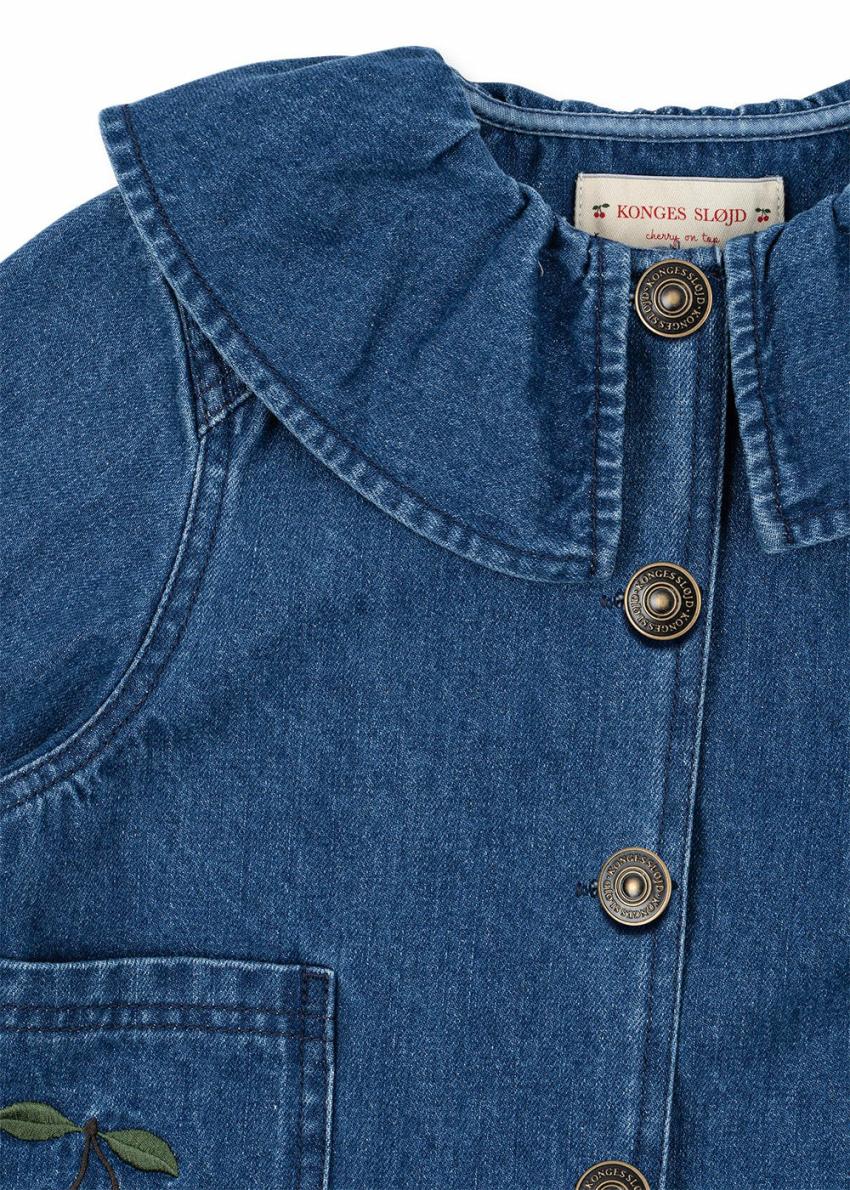 Tops | Kids Konges Sløjd MAGOT DENIM SHIRT GOTS Denim Blue Cherry