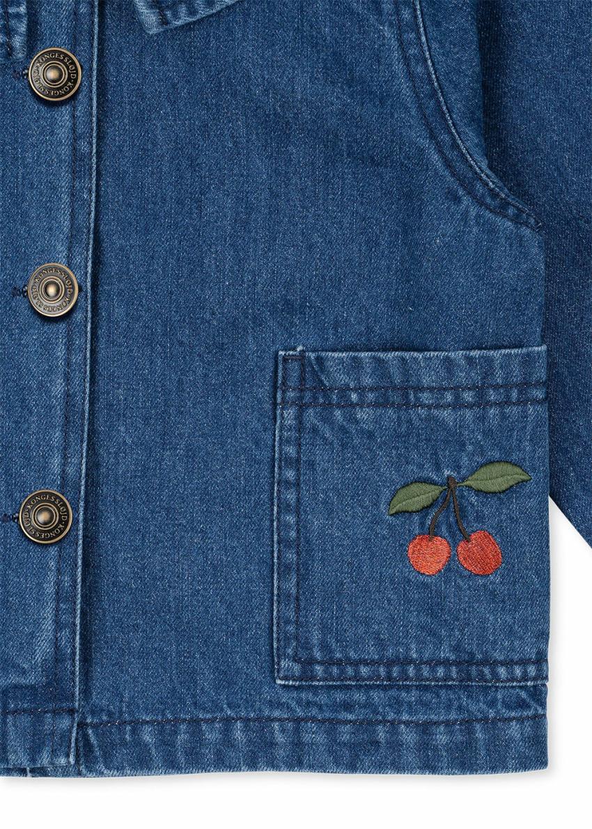 Tops | Kids Konges Sløjd MAGOT DENIM SHIRT GOTS Denim Blue Cherry