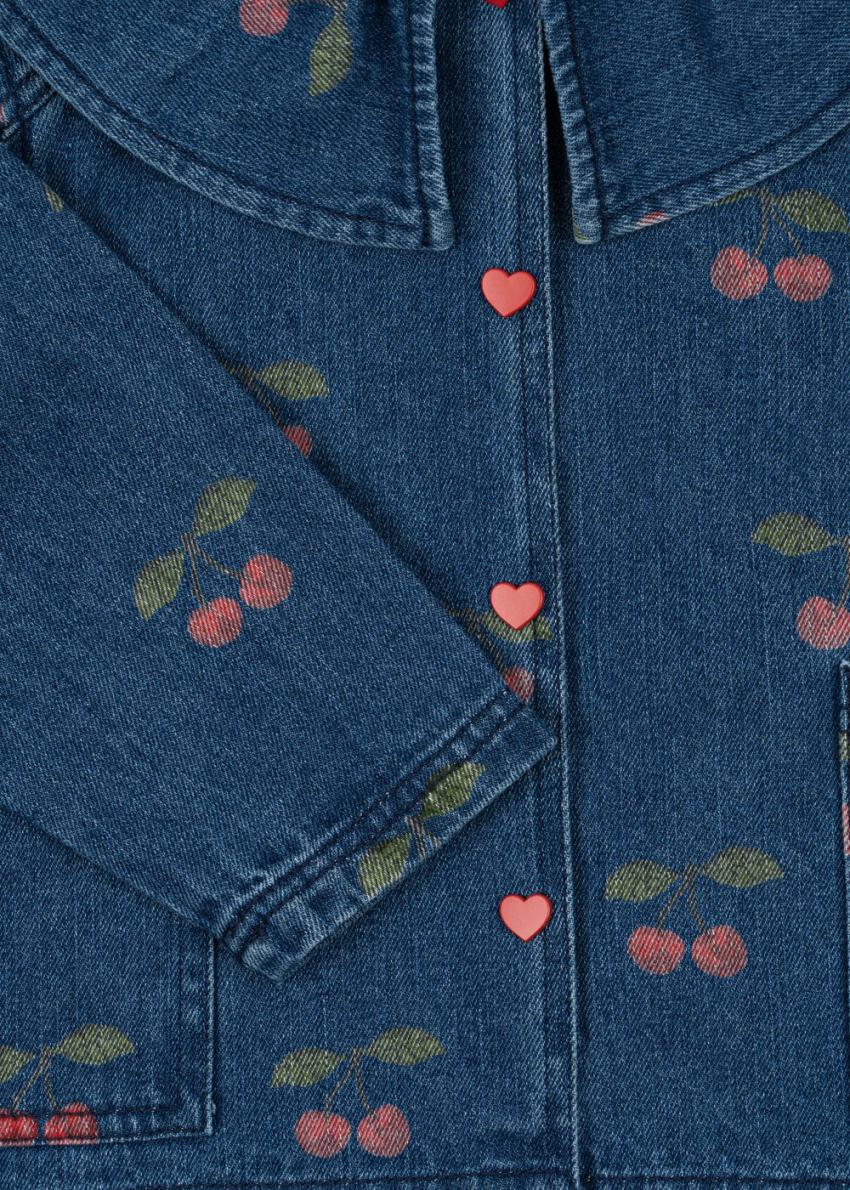 Tops | Kids Konges Sløjd MAGOT DENIM SHIRT GOTS Ma Grande Cerise Denim