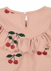 Tops | Kids Konges Sløjd MALLI CHERRY GLITTER BLOUSE GOTS Ma Grande Cerise Glitter Mellow