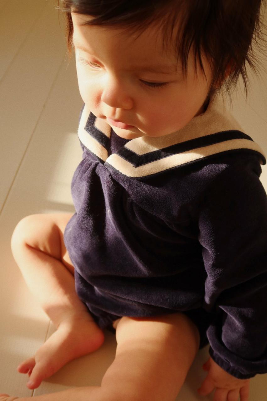 Tops | Kids Konges Sløjd MATELOT ROMPER GOTS Navy Blazer