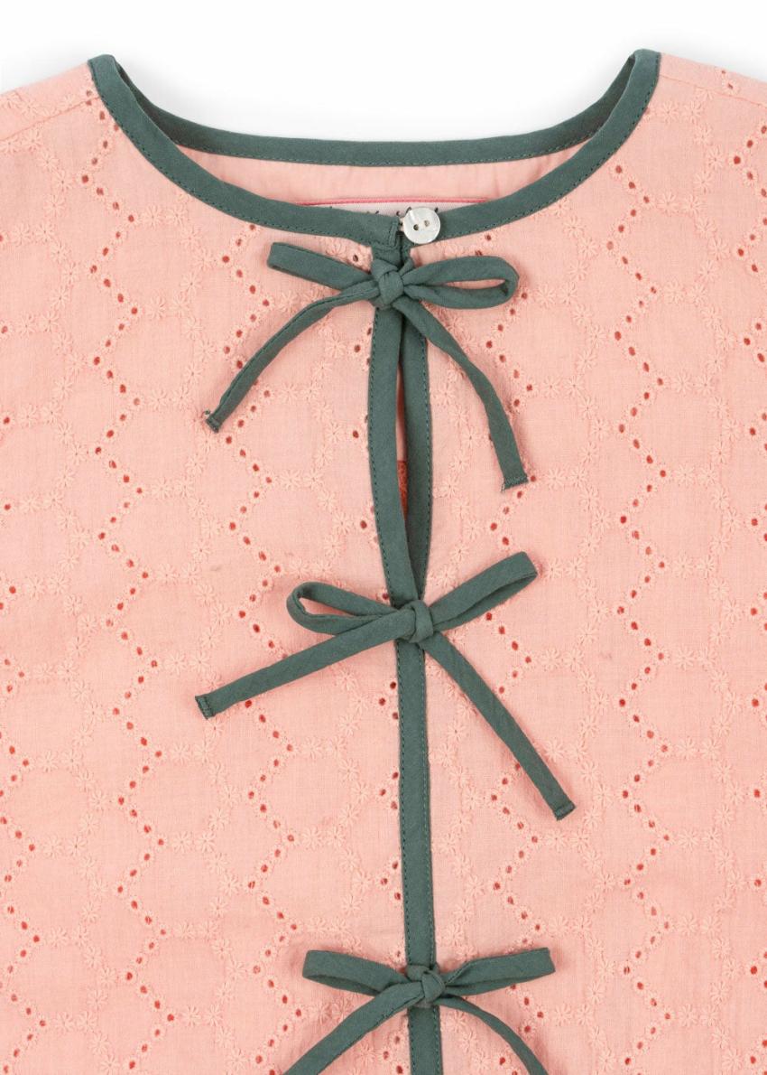 Tops | Kids Konges Sløjd RILLA BOW SHIRT Mellow Rose