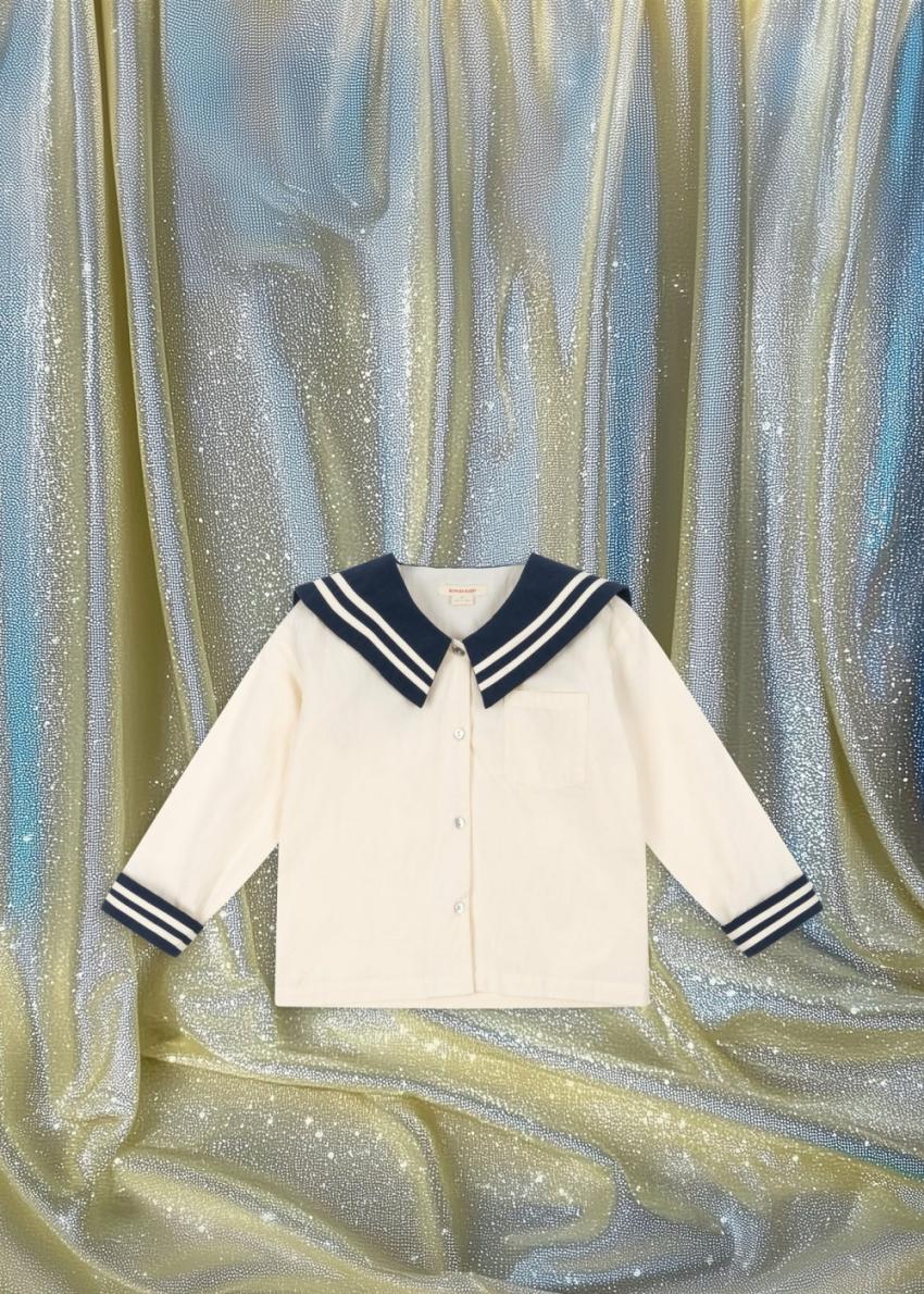 Tops | Kids Konges Sløjd SAILOR SHIRT GOTS Navy Blazer
