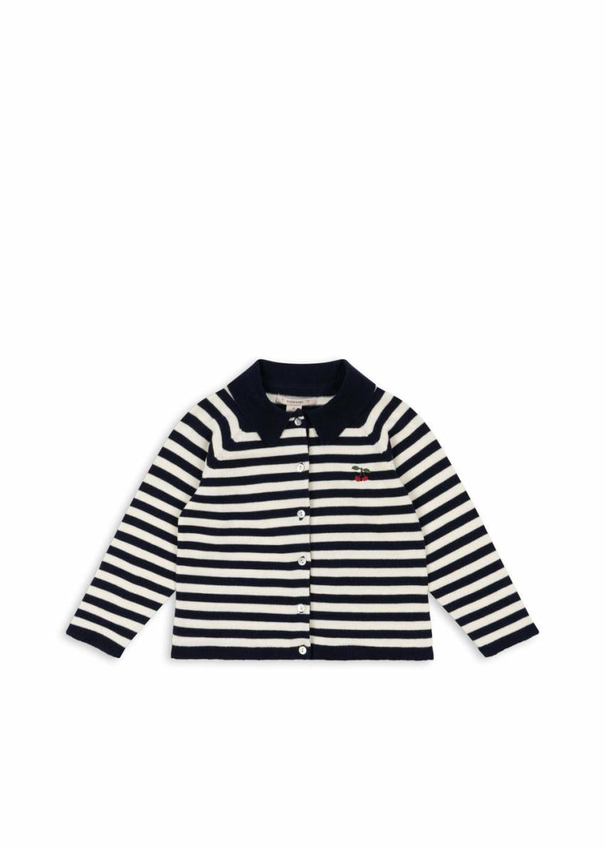 Tops | Kids Konges Sløjd VENTON KNIT CARDIGAN GOTS Navy Stripe